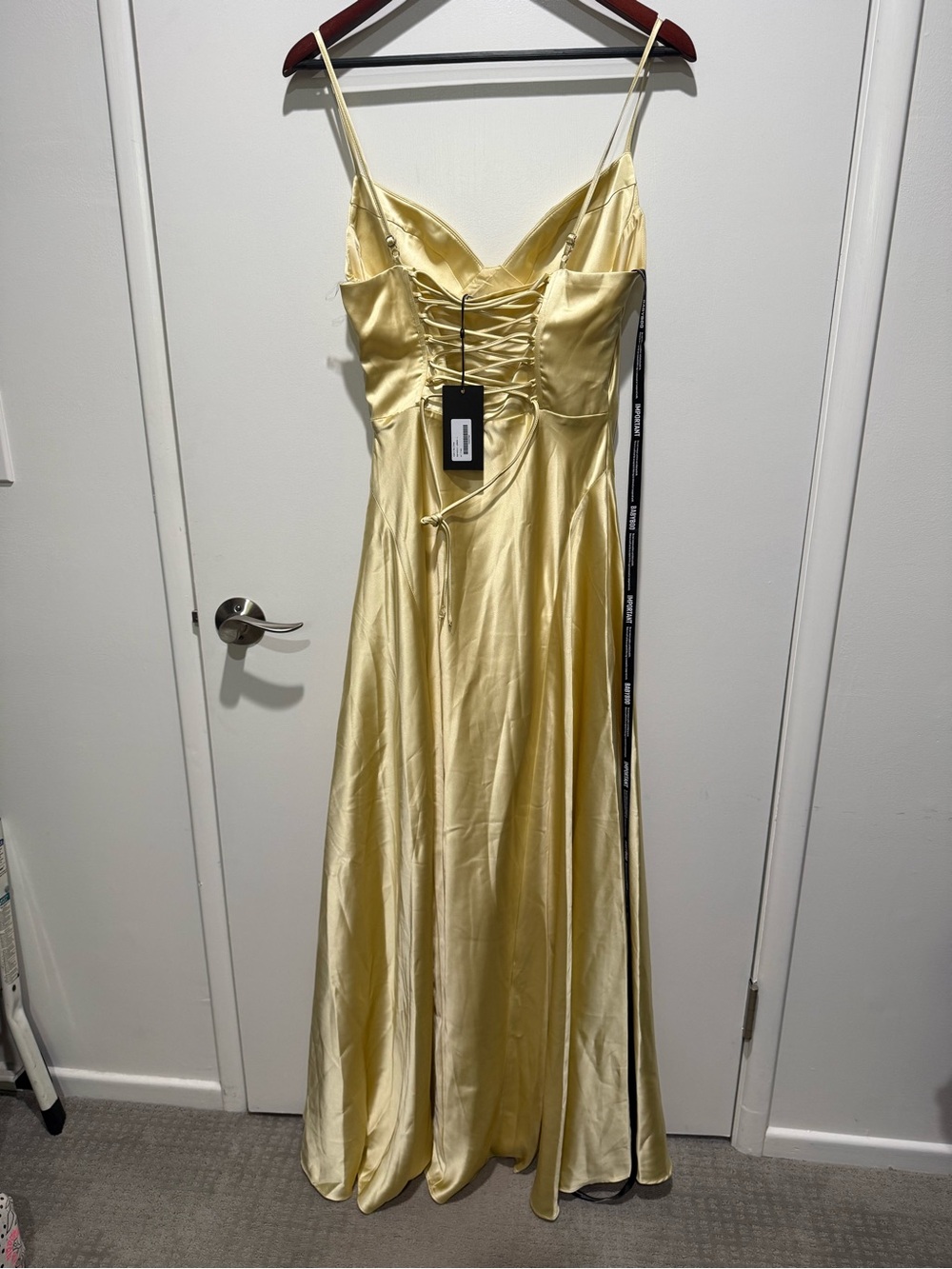 NWT Babyboo Asterin Maxi Dress - Lemon - Size L - Picture 3 of 9
